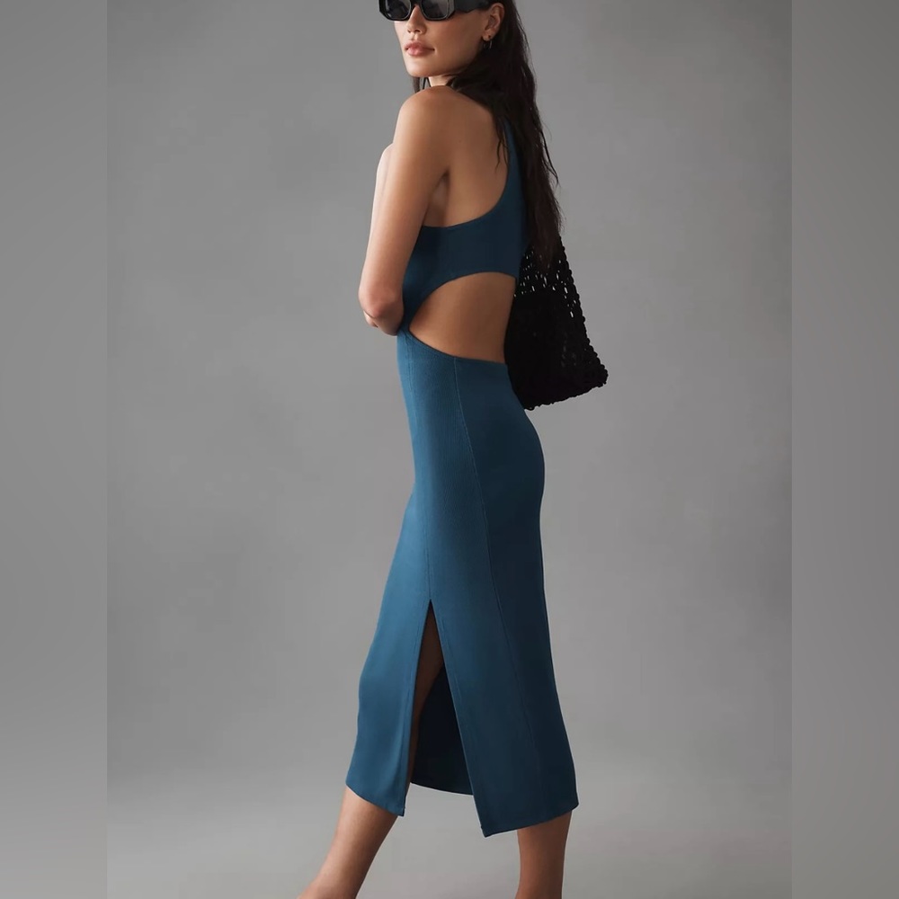 BORDEAUX CUTOUT TANK LOUNGE DRESS